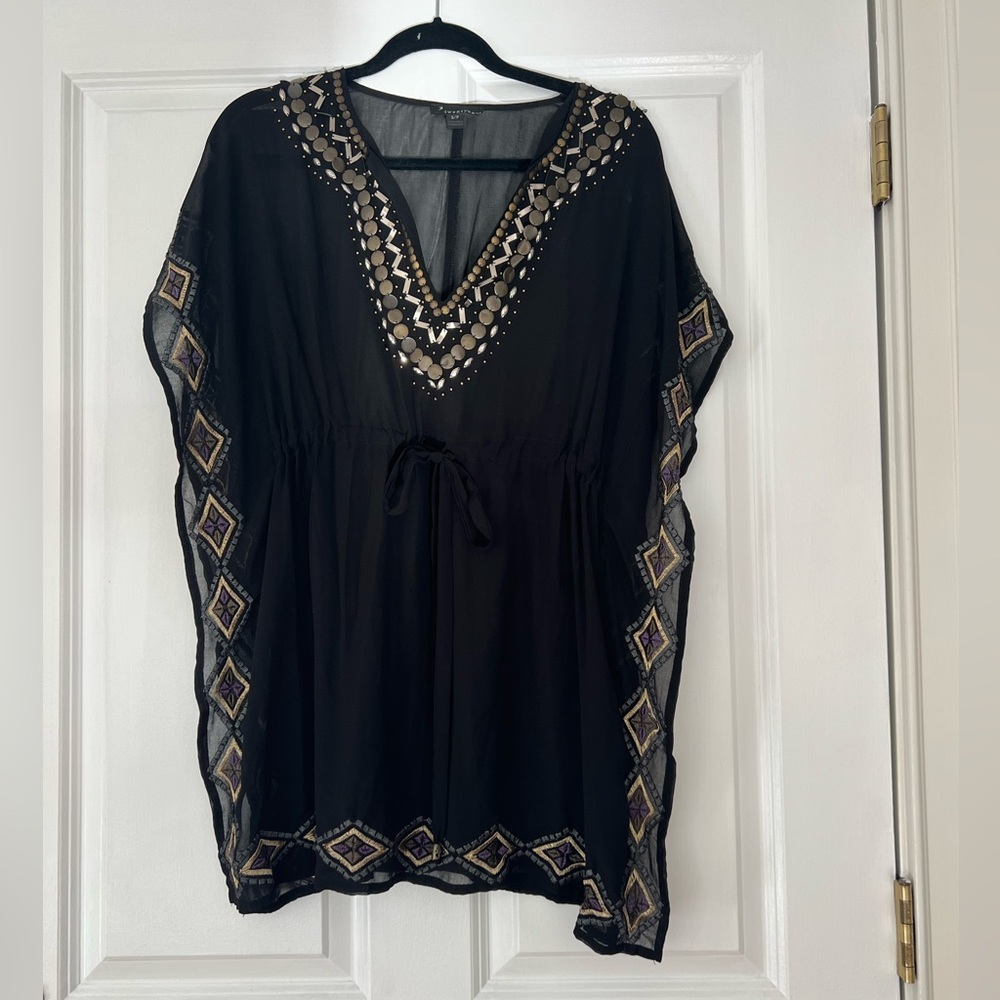 Black embellishment Twenty One Bathing Suit CoverUp size S/P